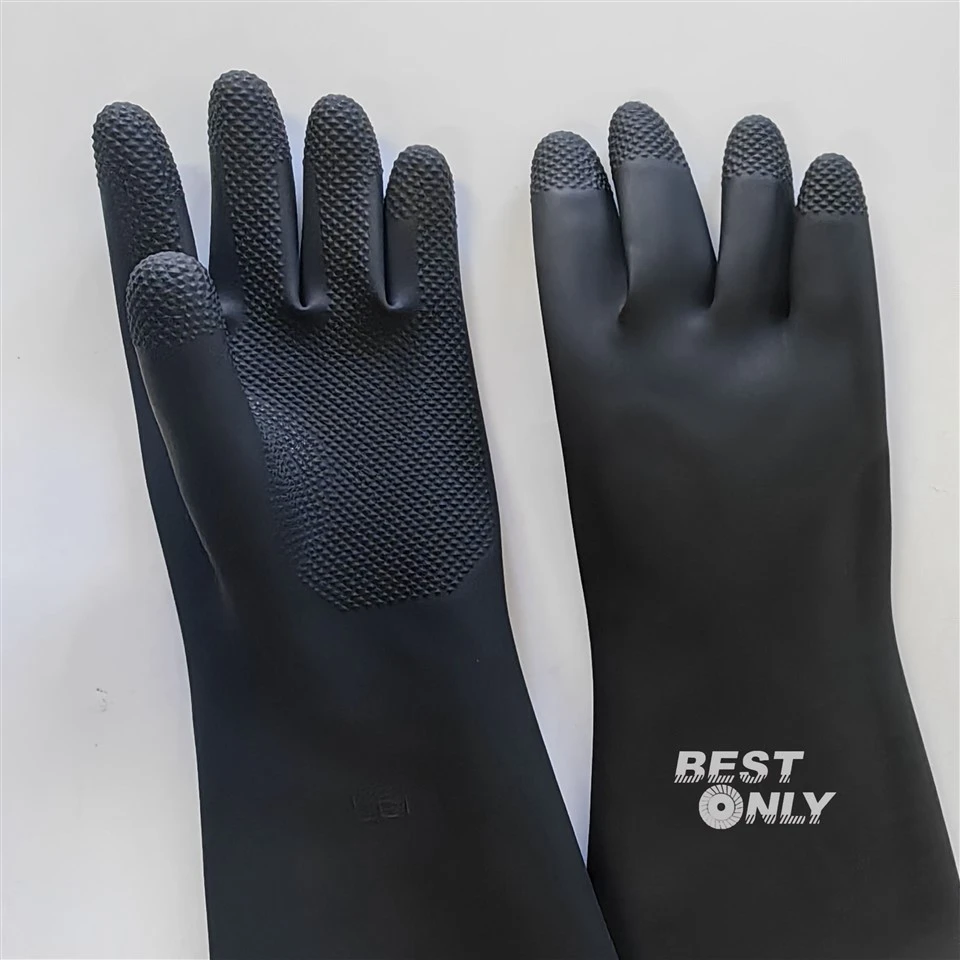 Guanti in gomma resistenti agli agenti chimici